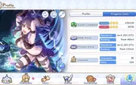 Conta Lategame de Priconne/Princess Connect: Re:Dive