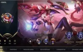 ESMERALDA I + 17 SKINS + 47 CAMPEÕES + 310 WILD CORES