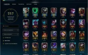 PLATINA 3, 115 SKINS, QUASE TODOS OS CAMPEOES