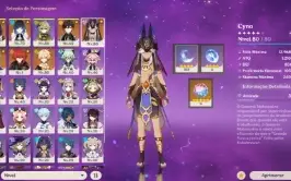 Cyno + Shogun + Yelan + Zhongli + Kokomi + Diluc + Arma 5*
