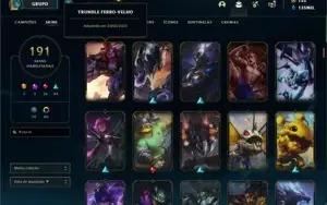 Conta lol master todos champs 100k + EA