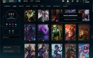Conta lol master todos champs 100k + EA