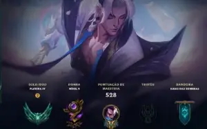 Conta LOL 227 skins LV 534 Plat 4 + Conta Valorant