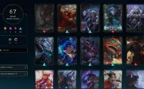 Conta Platina IV, Lv 161, várias skins daora
