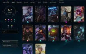 Conta Platina IV, Lv 161, várias skins daora