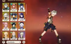 Conta AR55 + 10 Personagens 5* e armas