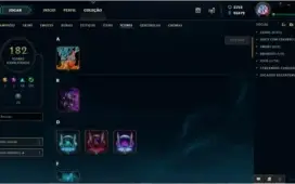 Conta LOL todos os campeões e 700 skins