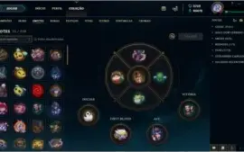 Conta LOL todos os campeões e 700 skins