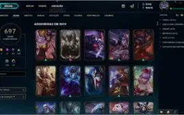 Conta LOL todos os campeões e 700 skins