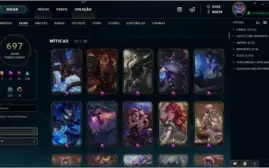 Conta LOL todos os campeões e 700 skins