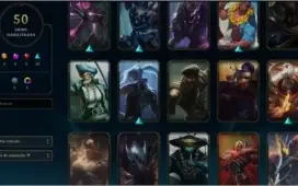 Contas League of Legends: Platina 3 + Skins