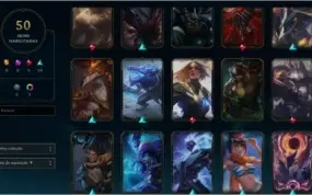 Contas League of Legends: Platina 3 + Skins