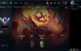 Conta LOL de 2013 com +5k de RP