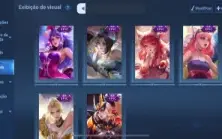 Nobreza 7 Honor of Kings, muitas skins