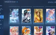 Nobreza 7 Honor of Kings, muitas skins