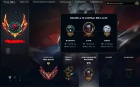 CONTA GRANDMASTER LOL COM DADOS!
