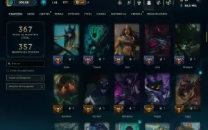Unranked com 115 Champs e 41 Skins ( ADC / SUP / JG )