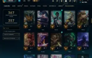 Unranked com 115 Champs e 41 Skins ( ADC / SUP / JG )