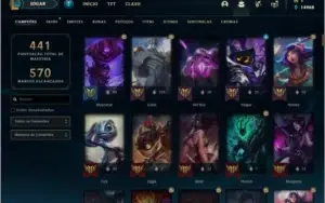 Conta prata 3 com 152 champs e 154 skins (9 gemas)