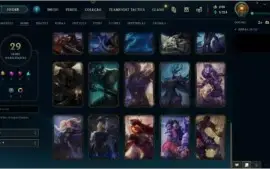 CONTA COM SKIN RARAS COM TODAS AS SKIN VITORIOSAS DESDE S1