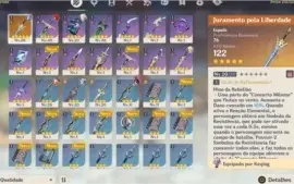 AR 25 - eula, diluc, kokomi, keking + espaga 5*
