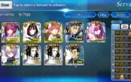 Contas Reroll Fate Grand Order