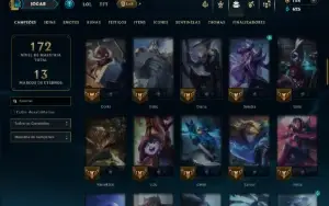 Unranked com 75 Champs e 23 Skins