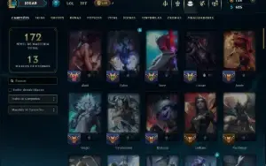 Unranked com 75 Champs e 23 Skins