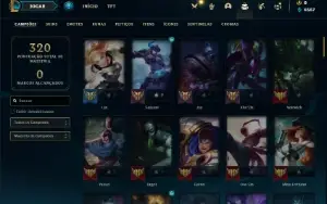Conta prata 2 com 100 Champs e 50 Skins