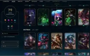 Conta de League of Legends com 79 skins