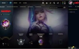CONTA LEAGUE OF LEGENDS LVL 60 COM 9 SKINS