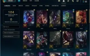 CONTA LEAGUE OF LEGENDS LVL 60 COM 9 SKINS