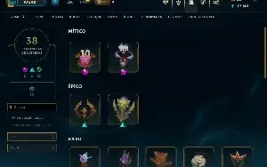 Vendo conta do LOL criada em 2011 Com ALL Champ e 167 skins