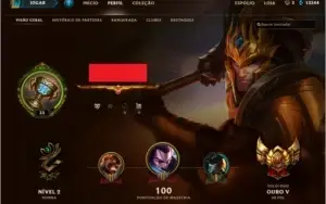 Conta LoL ouro V, 81 campeões, 113 skins