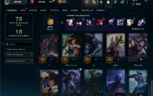 Unranked com 45 Champs e 12 Skins