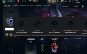 Unranked com 45 Champs e 12 Skins