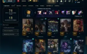 Unranked com 45 Champs e 12 Skins