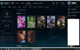 Conta de LOL gold 4 mmr alto ganhando 35pdl