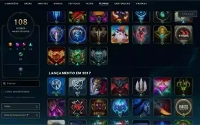 Conta Unranked (S11 Plat) 88 campeões - 35 skins - 6k E.A