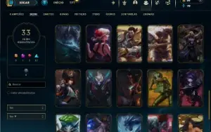 Ferro 2 com 70 Champs e 33 Skins