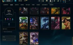 Ferro 2 com 70 Champs e 33 Skins