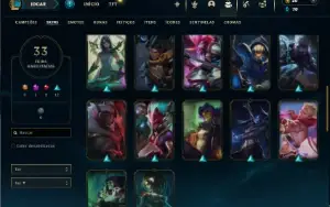 Ferro 2 com 70 Champs e 33 Skins