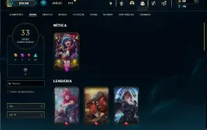 Ferro 2 com 70 Champs e 33 Skins
