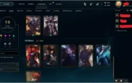 CONTA NV 84 COM 19 SKINS 46 CAMPEÕES