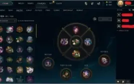 CONTA NV 84 COM 19 SKINS 46 CAMPEÕES