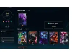 CONTA DE LOL - PLATINA IV - 32 SKINS - MMR ALTO