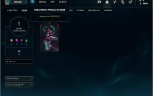 Conta platina 4 com 1 skin e 40 champs