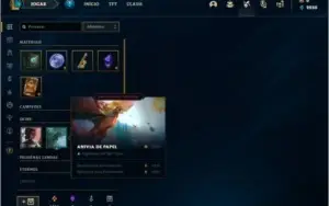 Conta platina 4 com 1 skin e 40 champs