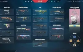 Conta Valorant FA, + de 1.500 gasto, muitas skins e facas!!