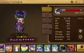 Reroll Summoners War lvl10 com Fei + Tiana + Kaki